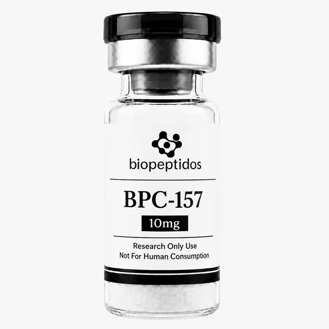 Vial de BPC-157 10 mg Biopeptidos para mayoreo